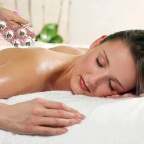 Tiefenmassagehandschuh mit rotierenden Kugeln