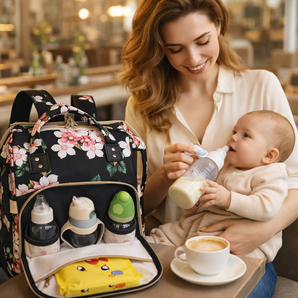 FlowerNest™ 3-in-1 Diaper Backpack