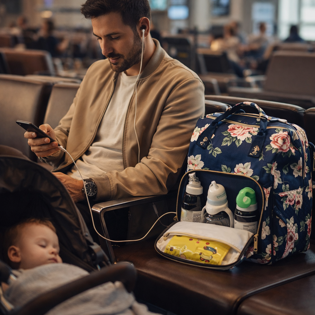 FlowerNest™ 3-in-1 Diaper Backpack