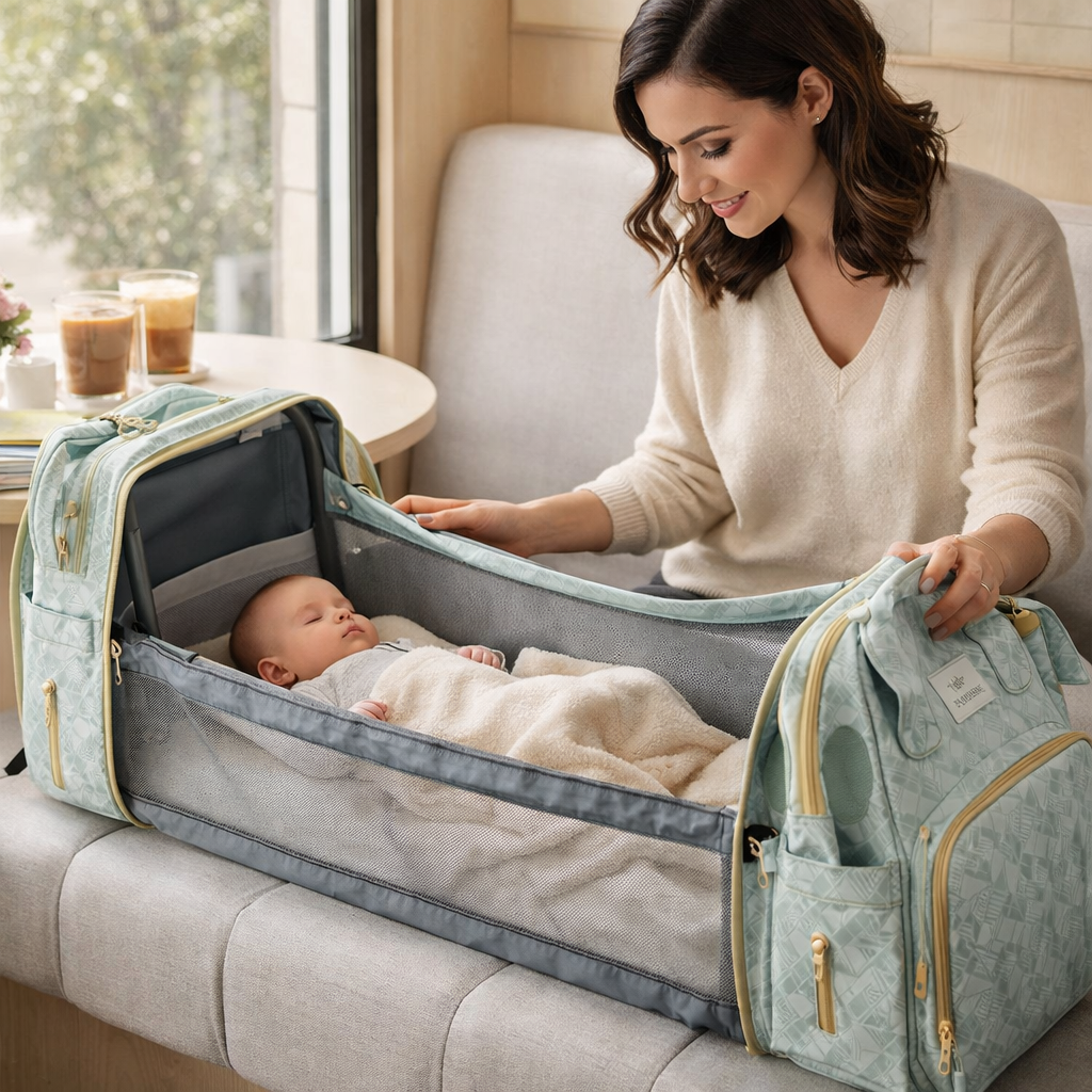 CozyNest™ 3-in-1 Diaper Backpack