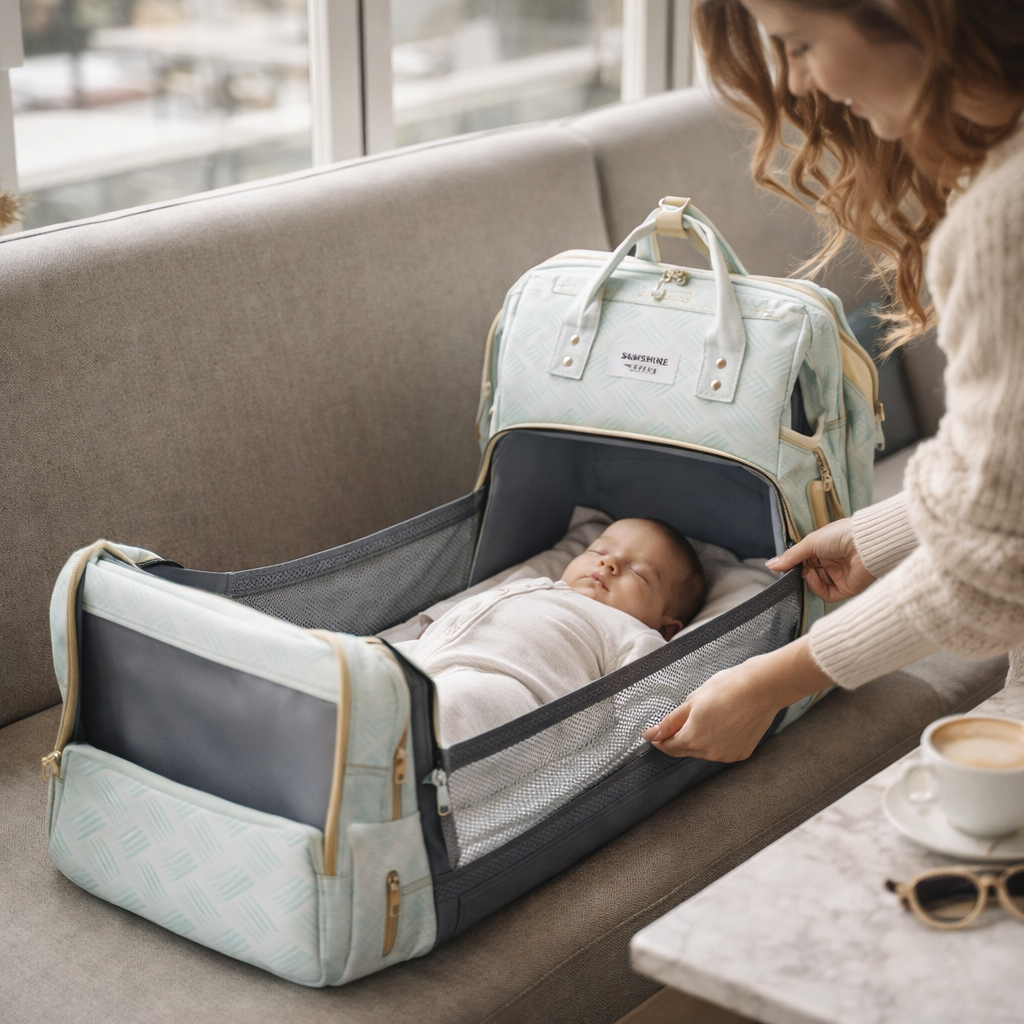 CozyNest™ 3-in-1 Diaper Backpack