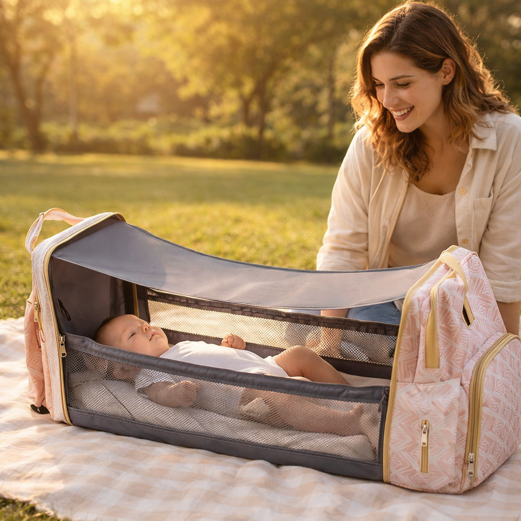 CozyNest™ 3-in-1 Diaper Backpack