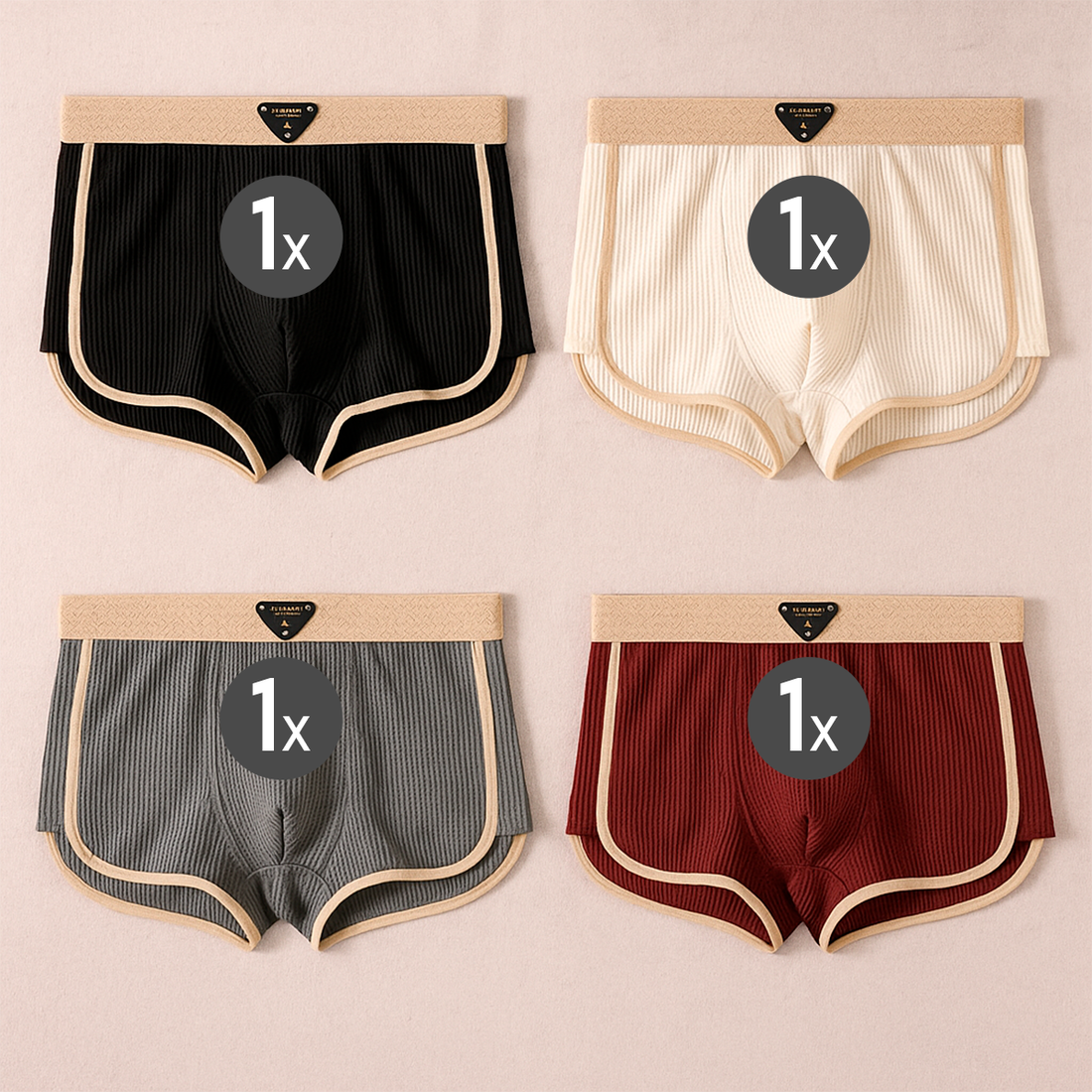 [Multi-Packs] GridWeave Boxers + 5 Free Pairs of Socks Included