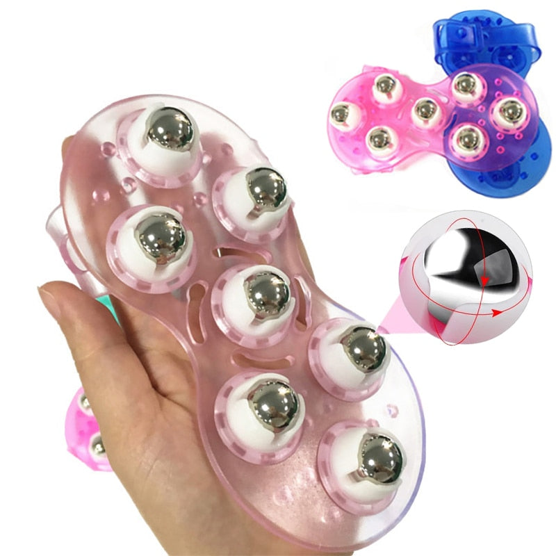 Tiefenmassagehandschuh mit rotierenden Kugeln