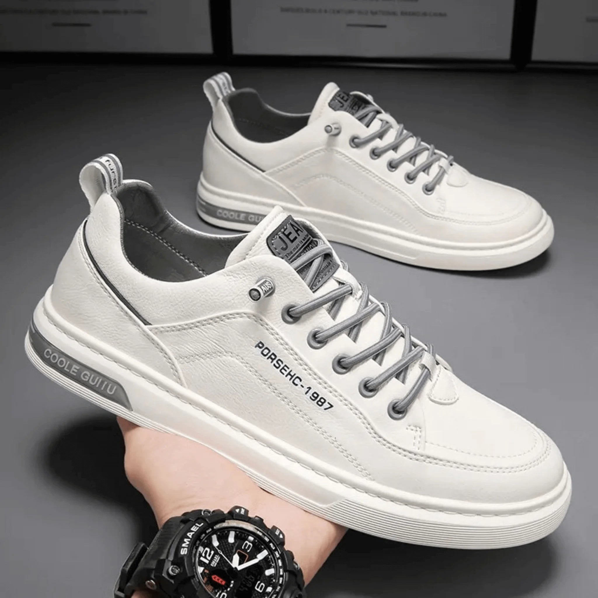 EliteStep™ – Men’s Leather Sneakers