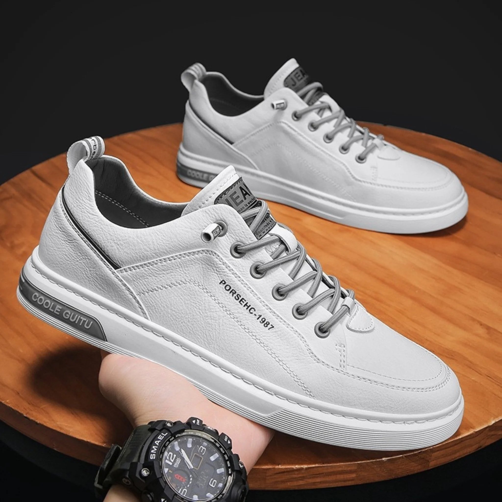 EliteStep™ – Men’s Leather Sneakers