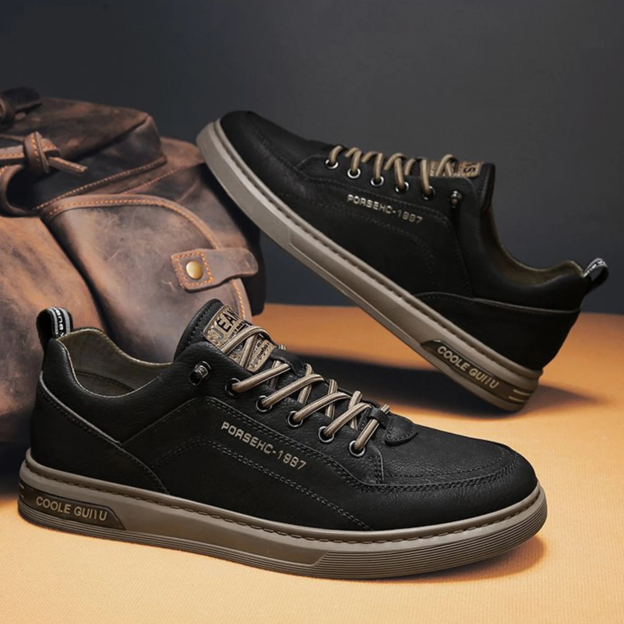 EliteStep™ – Men’s Leather Sneakers