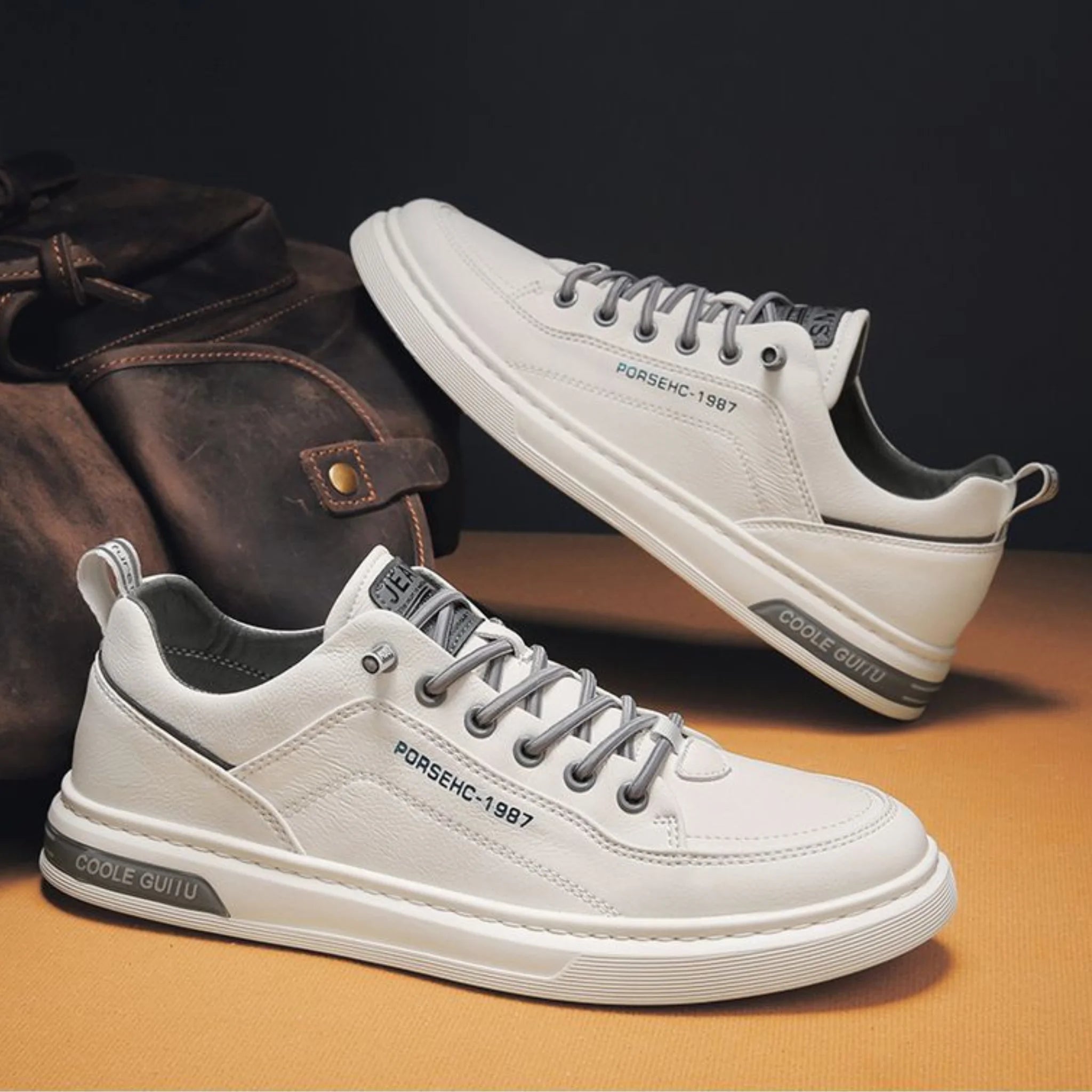 EliteStep™ – Men’s Leather Sneakers
