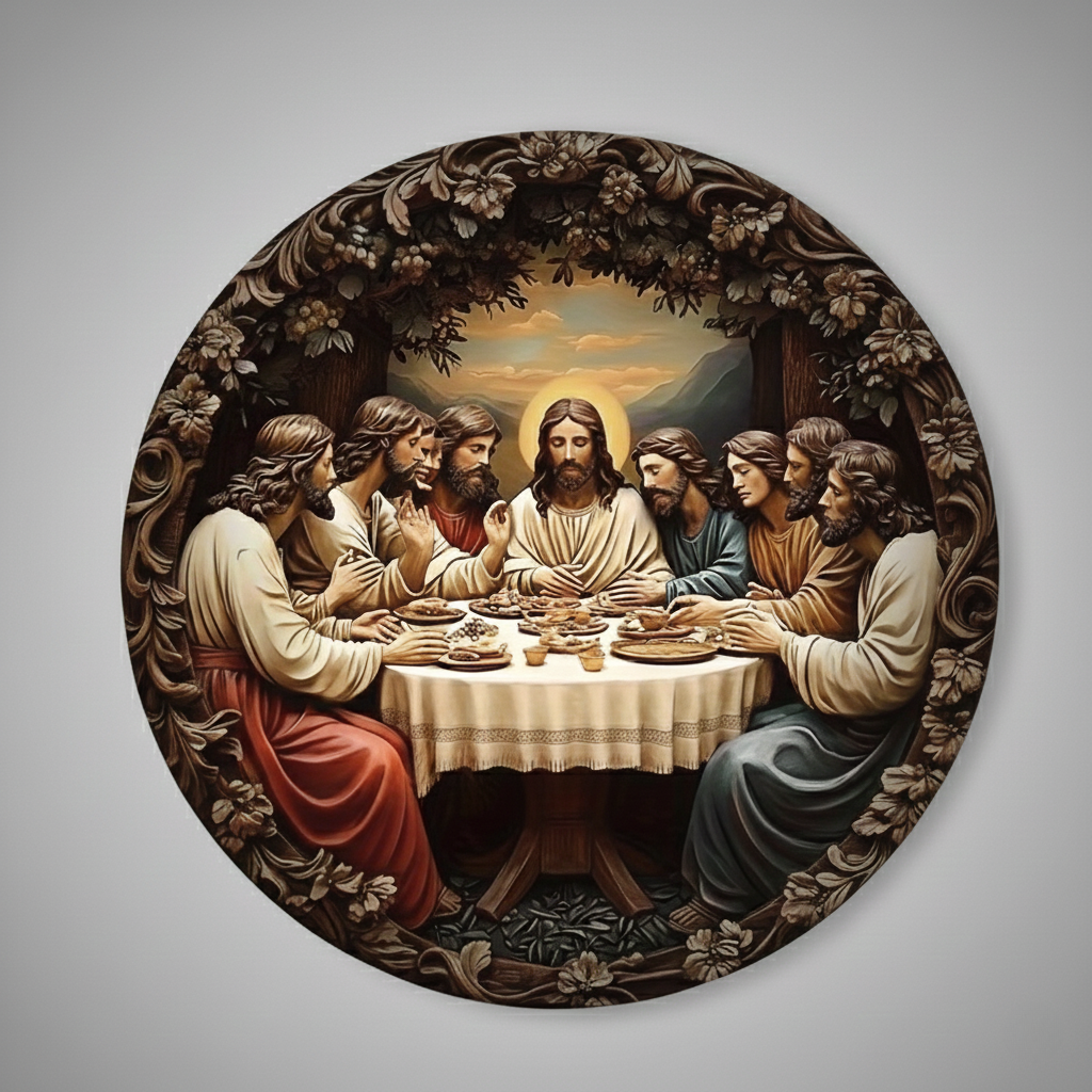The Sacred Supper – 2D Wooden Wall Art