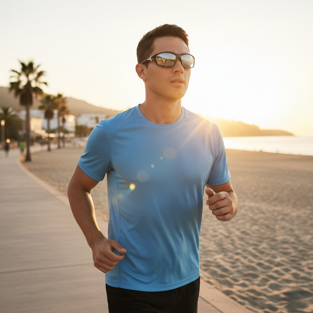 Kit polariserade sportiga pro solglasögon - gratis smartwatch gåva