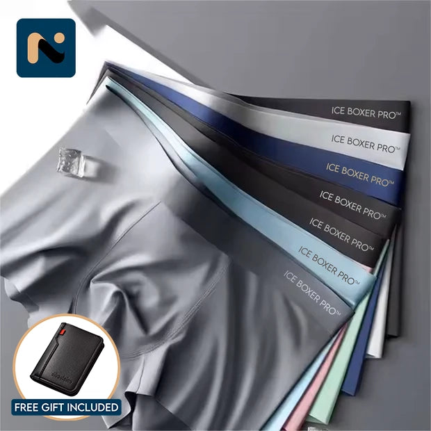 Ice Boxer Pro™ – Ultracomfortabel premium zijden ondergoed | Inclusief een gratis premium minimalistische portemonnee