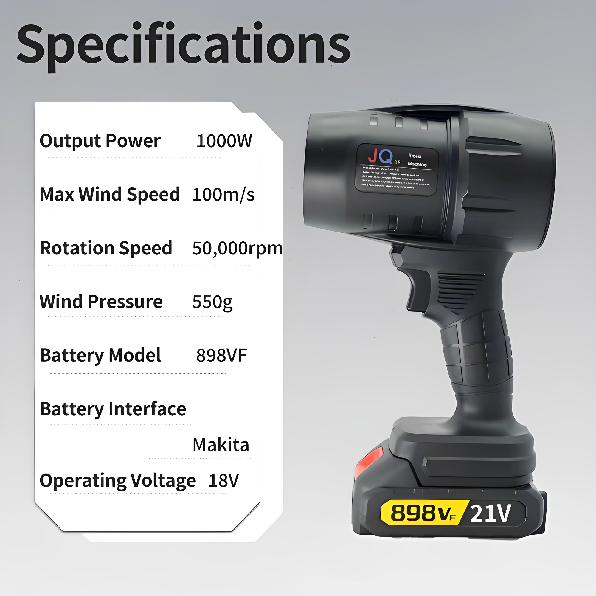 PowerSweep Pro™ – XForce Blower + Free 21V Battery & Charger
