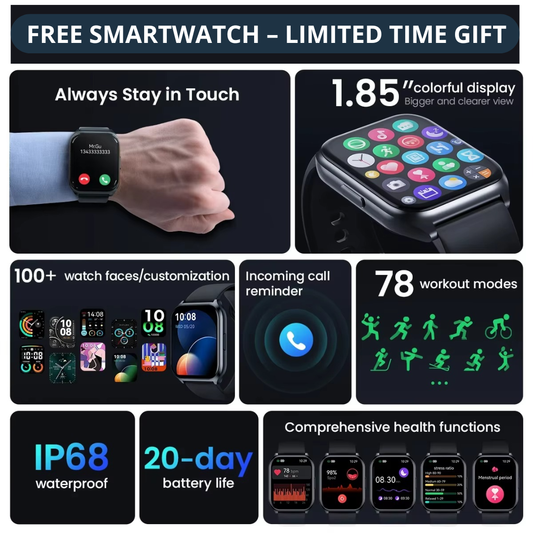New Fast™ – Multi-Sport Performance Sneakers | FREE Smartwatch Gift